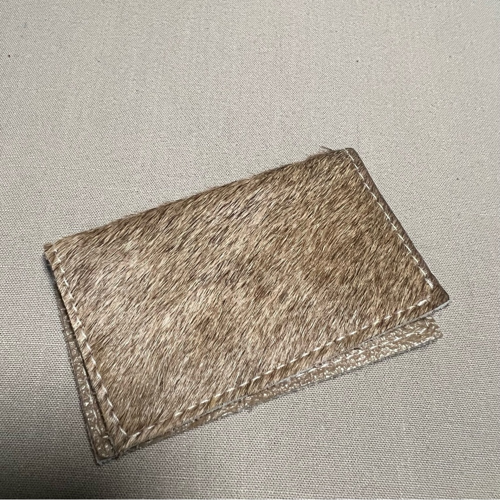 Maya Moon Handmade Recycled Leather Clutch Wallet Wristlet + Card Holder - Picture 9 of 15